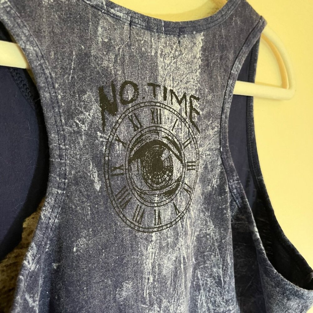 Kathmandu Imports No Time Tank Top Psychedelic Mushroom Art Women's L Cotton - Picture 6 of 9